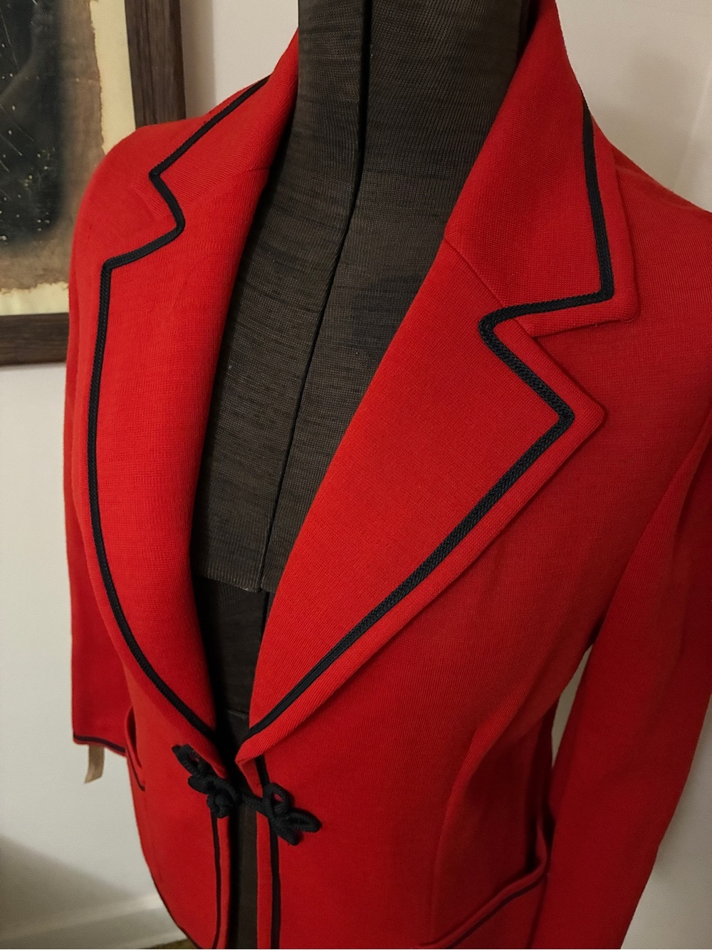 NWT Vintage Act III Contrast-Trim Blazer Jacket - Picture 2 of 15